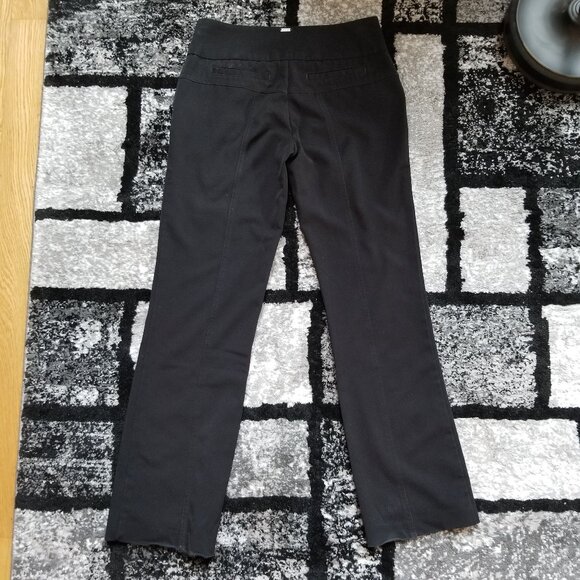 Guess Jeans 81 Stretch Straight Leg Black Work Pants: Size 24 - Picture 2 of 5